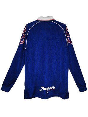 Japan maison maillot à manches longues rétro premier uniforme de football hommes haut de football kit chemise de sport 1998